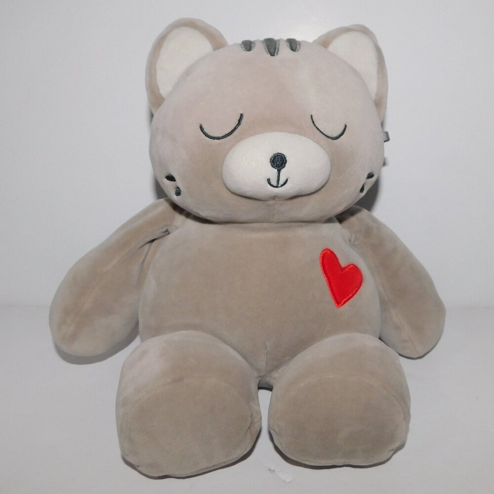 Squishmallows Squeeze A Mallows Tally The Gray Cat Exclusive Valentines heart 9"